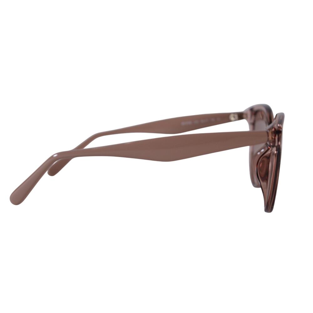Salvatore Ferragamo Round Cat Eye Sunglasses-Transparent Sand/Sand Gradient-NWT - Picture 6 of 11